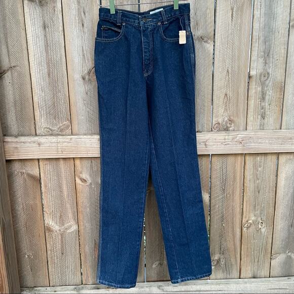 Calvin Klein Jeans Vintage Denim Stone Washed Juniors Size 9 USA Made Dead Stock - Picture 1 of 10